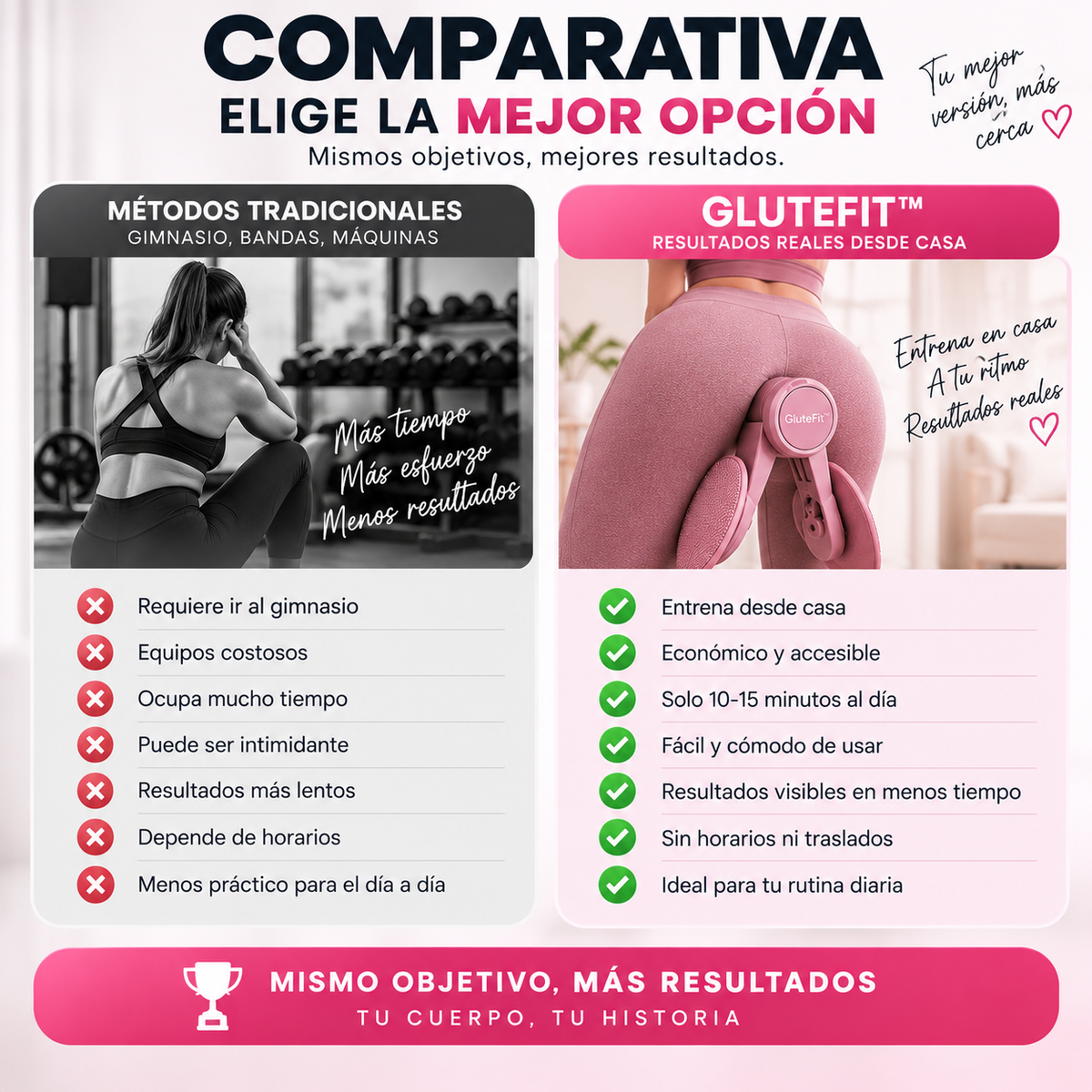 GluteFit™ - ¡No sigas dejando para mañana el cuerpo que quieres conseguir!