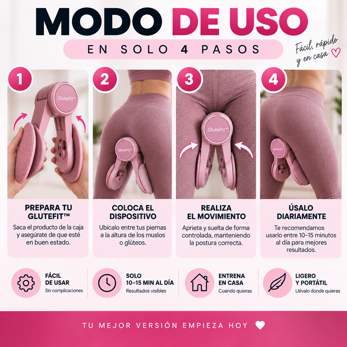 GluteFit™ - ¡No sigas dejando para mañana el cuerpo que quieres conseguir!