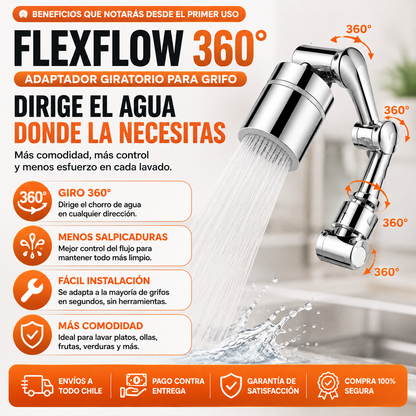 FlexFlow 360™ - Lleva El Agua Exactamente Donde La Necesitas