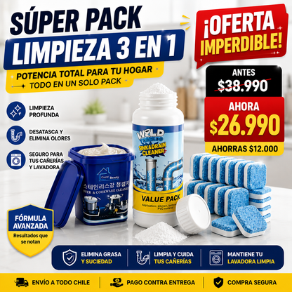 Pack MagicClean™ - Restaurador de Ollas y Sartenes