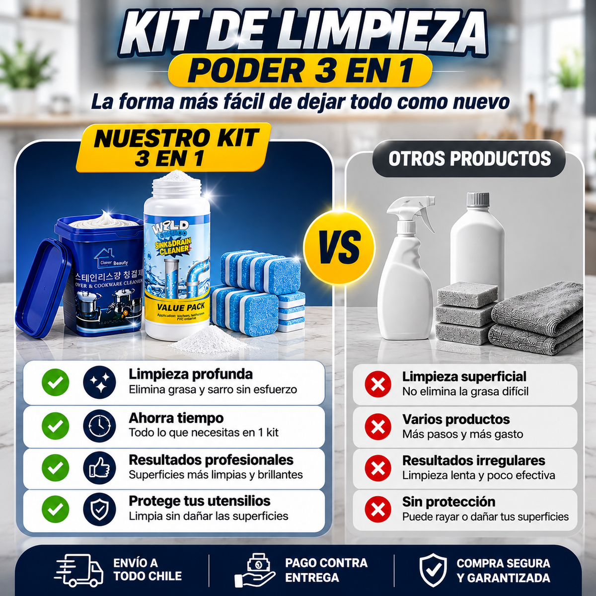 Pack MagicClean™ - Restaurador de Ollas y Sartenes
