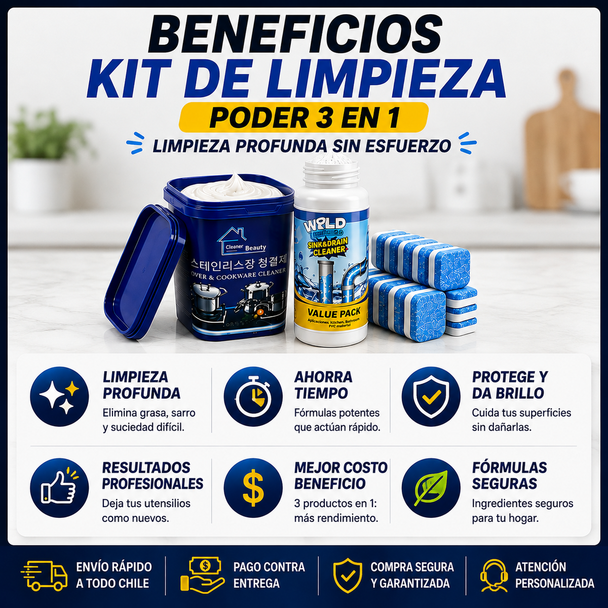 Pack MagicClean™ - Restaurador de Ollas y Sartenes