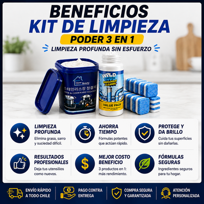 Pack MagicClean™ - Restaurador de Ollas y Sartenes