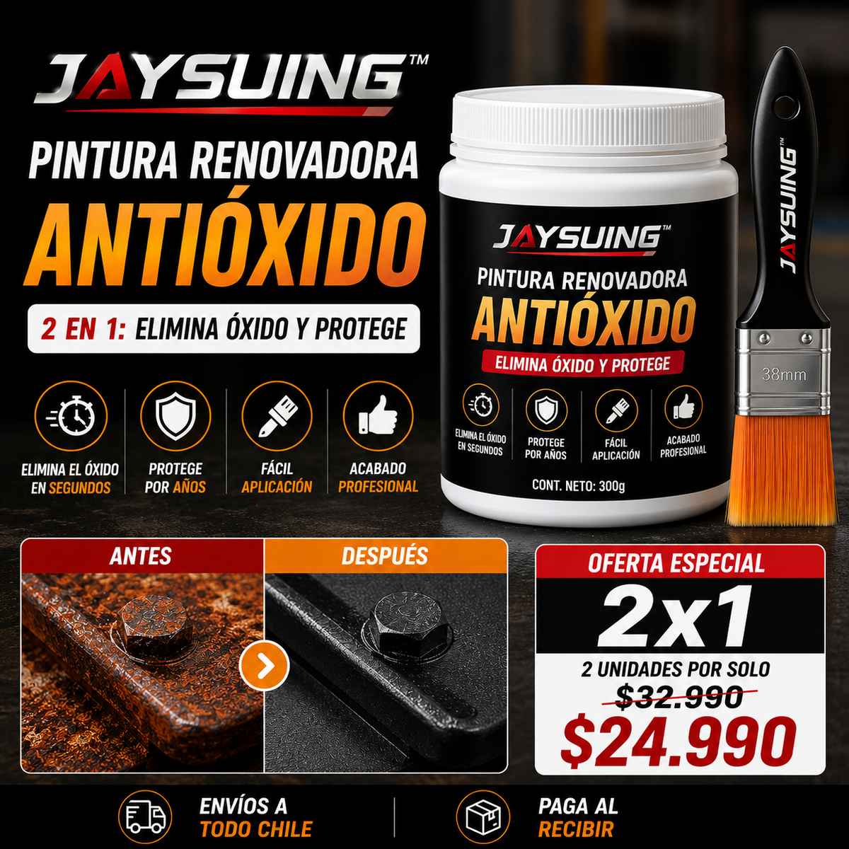 Jaysuing™ — Recupera lo que el óxido está destruyendo