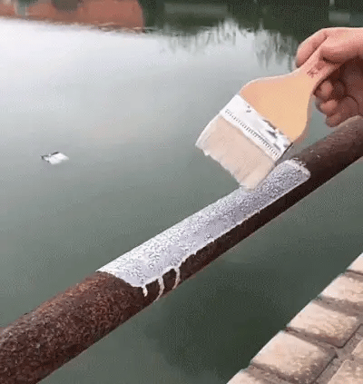 Aplicación sobre metal oxidado